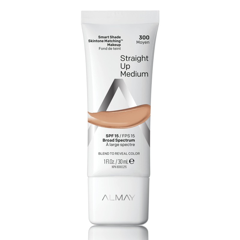 Almay Skintone Matching Foundation, Smart Shade Face Makeup with SPF