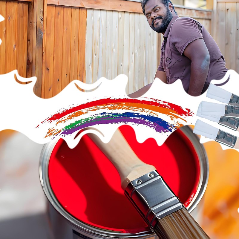30PCS 1/2 Inch Paint Brush Set Paint Brush Small Paint