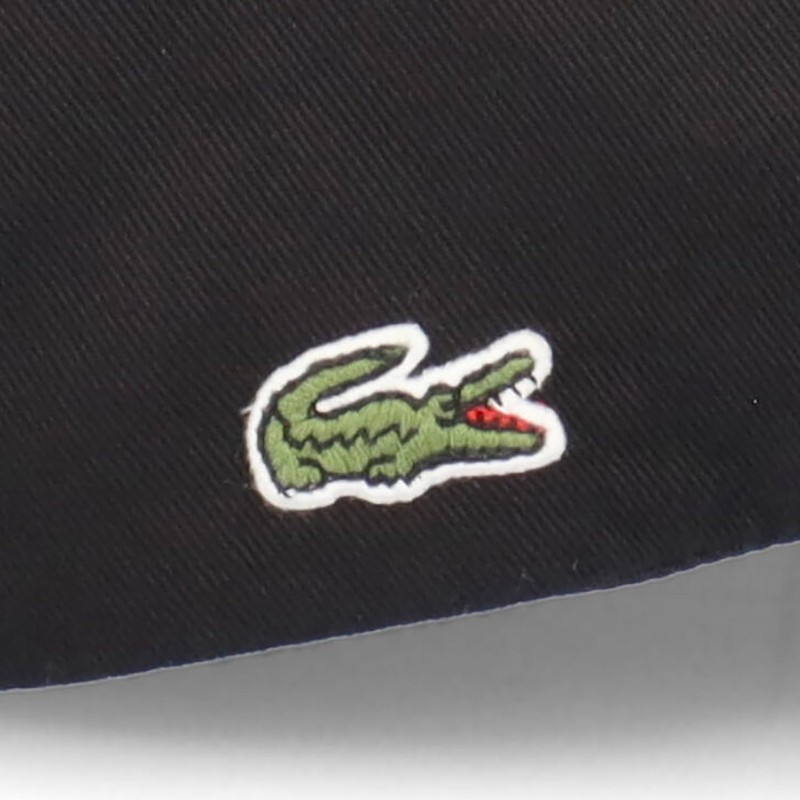 Lacoste Logo Cotton Basic Cap Logo Cotton Basic Cap (Black)