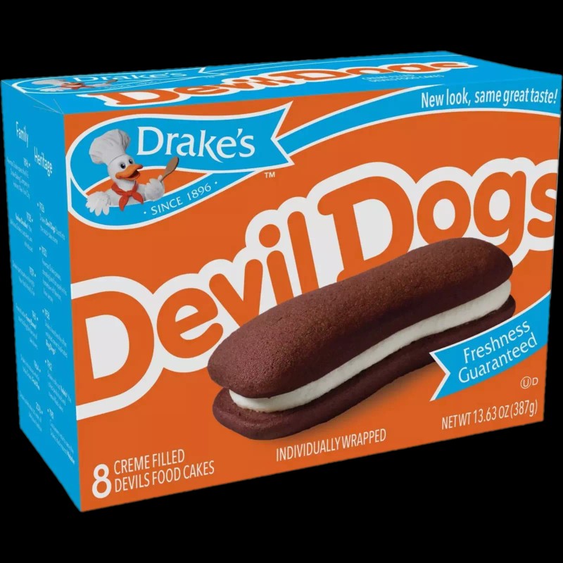 Drake's Devil Dogs, Full Case of 12 Boxes of Creme-Filled