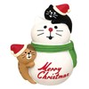 Decole Concombre ZXS-35022X Kitten and Snowman, Approx. 2.5 x 1.9