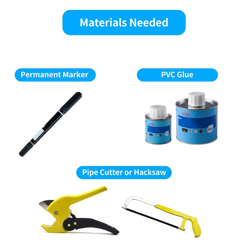 LESSO 3/4 inch PVC Pipe Repair Kit,PVC Repair Coupling for
