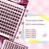 AIWEITA Individual Cluster Lashes D Curl 8-16Mix Lash Clusters Eyelashes
