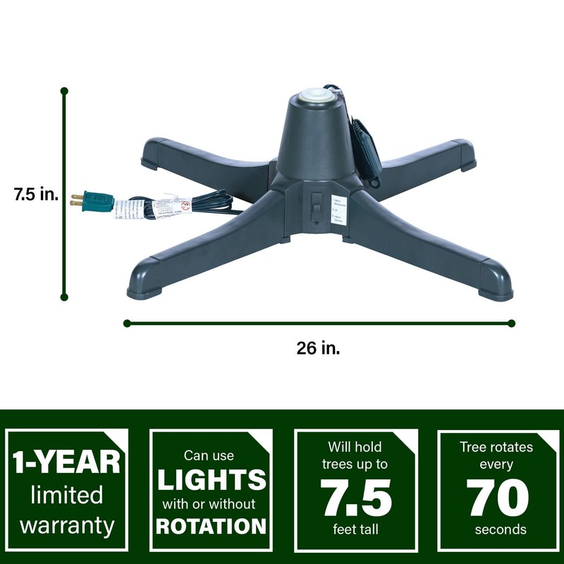Fraser Hill Farm 360-Degree Rotating Tree Stand for Up to