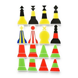 3Dimensional Studio IALA Magnetic Buoy pack (Medium) A+B Buoys perfect Instruction kit for whiteboards, classrooms and schools