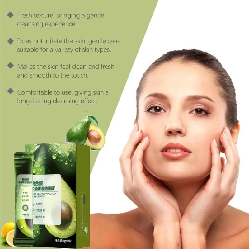 Mascarilla Facial Limpiadora De Aguacate Con Ácido Complejo