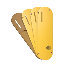 (4 Pack) Zero Clearance Insert Throat Plate Compatible with DeWalt 8-1/4" Table Saws DWE7485, DCS7485B, DWE7485WS & DCS7485T1 - Yellow MDF Replacement Table Saw Insert with Riving Knife Slot