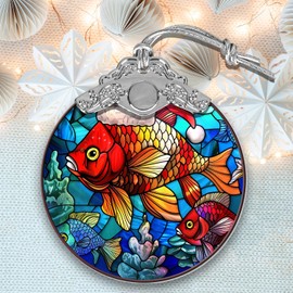 Celestial Pearl Danio Christmas Tree Decor - Celestial Pearl Danio Stained Glass OrnamentCelestial Pearl Danio Christmas OrnamentCelestial Pearl Danio Holiday Decorations and Xmas Gifts Ideas