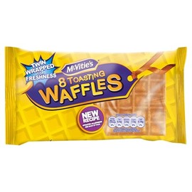 McVitie's McVitie's Toasting Waffles Multipack 8 x 28 g, 8 Waffles in One Pack, 222 g Total