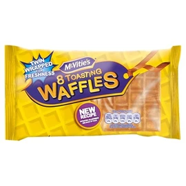 McVitie's McVitie's Toasting Waffles Multipack 8 x 28 g, 8 Waffles in One Pack, 222 g Total