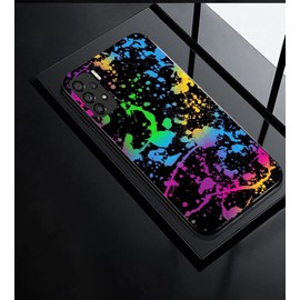 Rockdex for Oppo A77 5g Case Colorflu Art styel Print on Flexible TPU Frame Cover Shockproof Slim (for Oppo A77 5G)