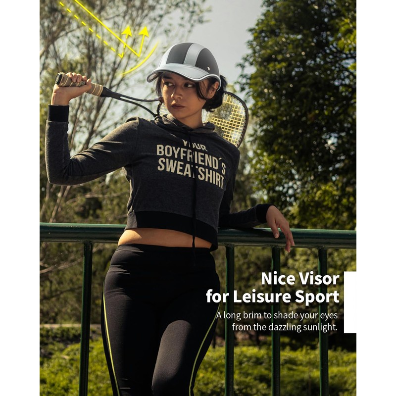 FROFILE Adult Baseball Cap Helmet - Urban Style PU Retro