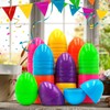 Easter Eggs Empty,50 Fillable Colorful Bright Fake Eggs | Colorful