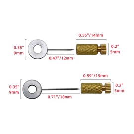 12Pcs Leather Suture Positioning Needles DIY Leathercraft Located Needles Leather Goods Fixed Edges Locking Pins for Leather Craft Stitching Fixing Auxiliary Tools