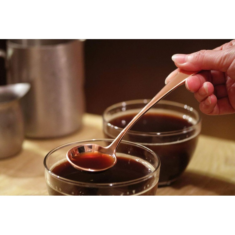 Aoyoshi 511646 Coffee Cupping Spoon, Pink Gold, W1.6 x D1.0