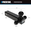 Reese Towpower 7068820 Tri-Ball Trailer Hitch Ball Mount, (1-7/8 Inch,
