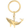 RAIDIN Stainless Steel Gold Silver Plated Cute Ocean Animal Key