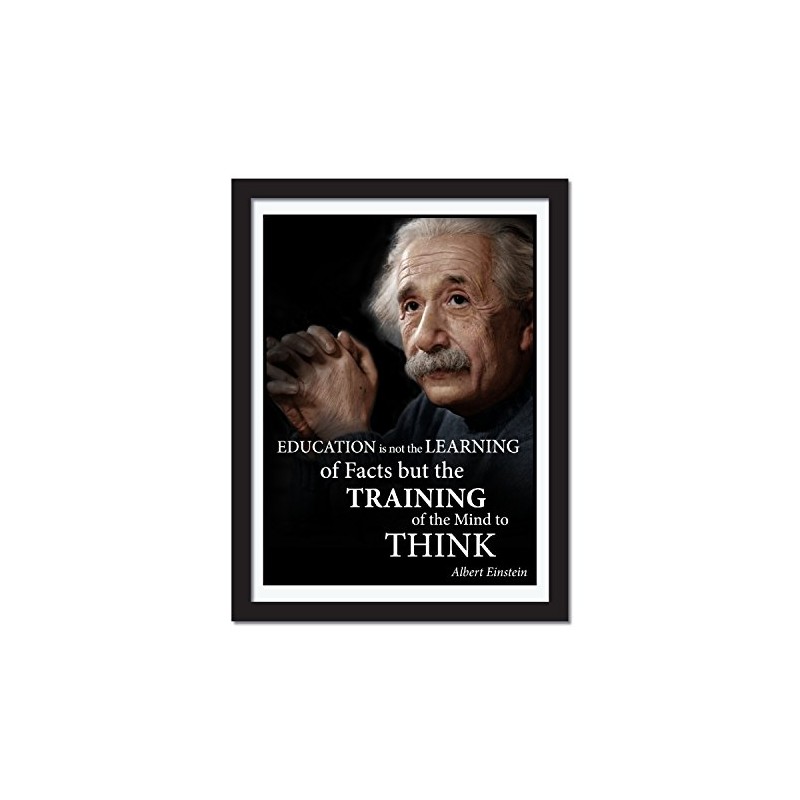 Albert Einstein Quote Poster Laminated Young N Refined (16x20)