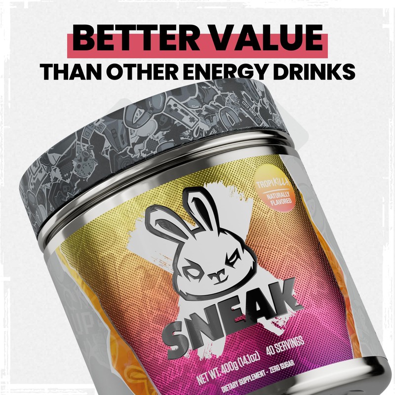 SNEAK Energy Drink Powder | Tropikilla | No Sugar. No