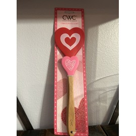 CWC Heart Themed 2 Piece Spatula Set Red And Pink Hearts Cook with Color NEW