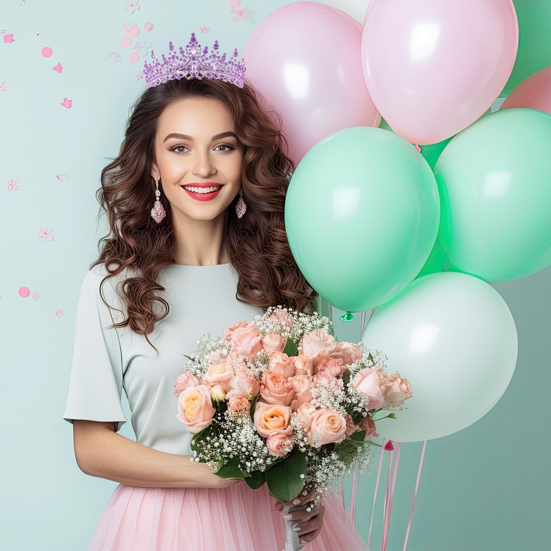 Schmoopy Tiara Crown for Women, Hair Accessories for Party Wedding