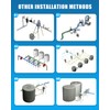 NEWTRY 0.4-4% Fertilizer Injector for Drip Irrigation, 0.09-11 GPM Dosing