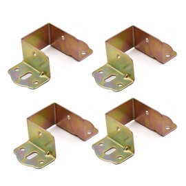 4pcs Bed Hinge,Bed Corner Metal Bracket,Furniture Fixed Bed Hardware Accessories,Thick Bed Support Hanging Corner Bed Closed Hinge