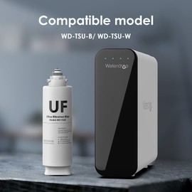 Waterdrop TSUF Ultra-Filtration Undersink Water Filter Replacement for Waterdrop TSU-W 3-Stage Ultra Filtration Undersink Water Filter System, 0.01 Micron, 15000 Litres High Capacity.1 Pack