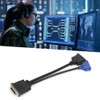 Female Dual Computer Monitor Extension Cable Adapter DMS 59 Pin