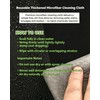 Thickened Magic Cleaning Cloths 10 Pack, Streak-Free Microfiber Towels, High-Absorbency