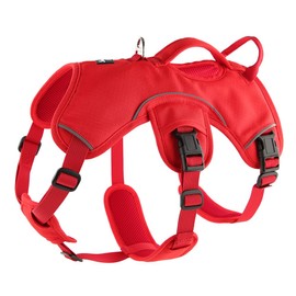 Snootiful Hound Sighthound Harness for Greyhounds, Whippets & Lurchers - Escape Proof Dog Harness - 3 Point, Padded, No Escape, Non Slip (Red, XS)