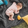 DISSA Fleece Blanket Twin Size – 60x80, Dark Grey –