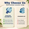6pcs Silicone 5 Gallon Water Jug Cap Reusable Caps for