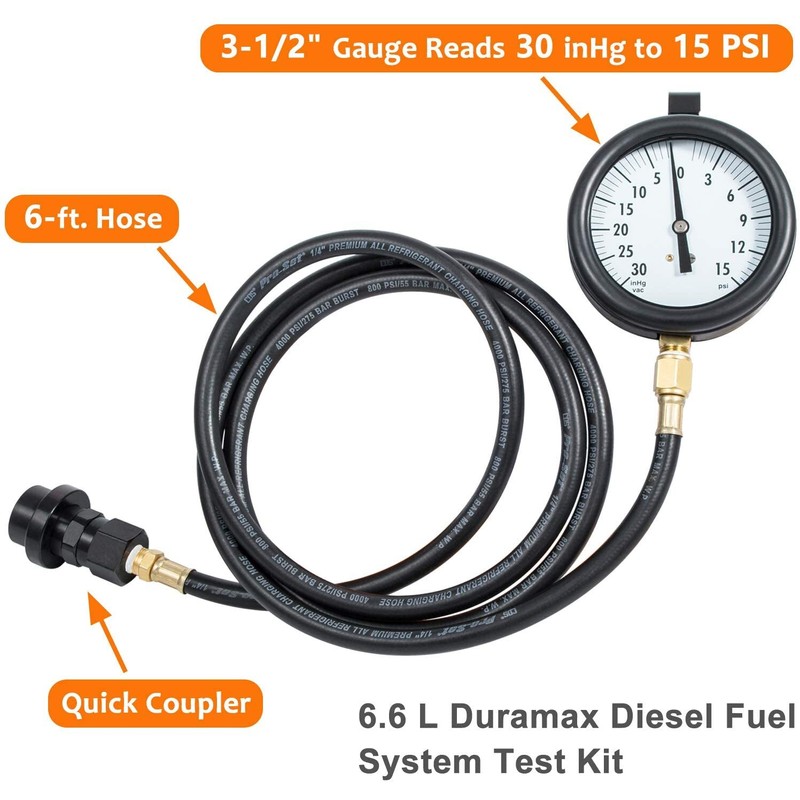 DR-Auto TU-32-6 6.6 L Fuel Pressure Test Fits For GM