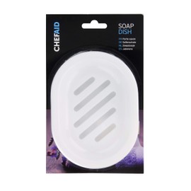Chef Aid White Plastic Soap Dish