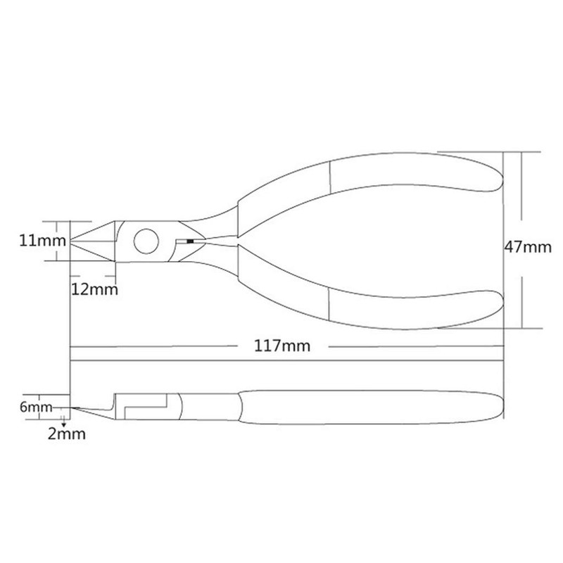 COJJ Carbon Steel Precision Sharp Cutter Pliers Puzzles Model Assembly