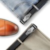 Itiezy Men’s Belt Automatic Ratchet, 35 mm Wide, Leather -