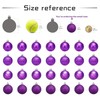 AUXO-FUN - Esfera de Navidad de 4 cm, 28 quilates,