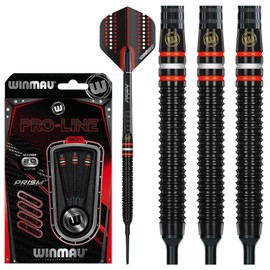 WINMAU Pro-Line Tungsten Softip Dart Set 20 gram with Prism Alpha Flights and Prism Force Shafts (Stems)
