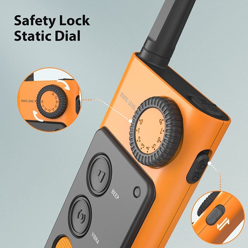 PATPET Remote Rechargeable IP67 Waterproof Shock Vibration Dog Training Collar