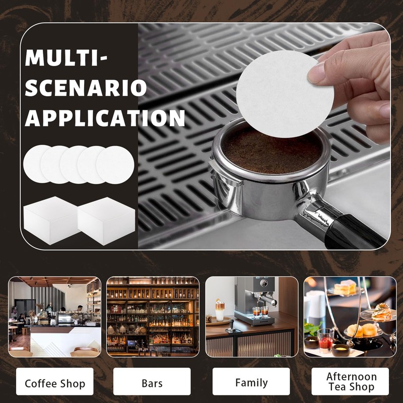 LPZMPZ Pack of 500 Filter Paper Coffee Filters Round Unbleached