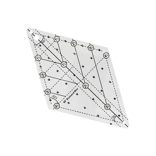 60 Degree Diamond Quilting Template Free Quilting Templates Quilting Ruler