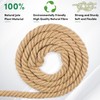 Manila Rope 1.25in x 50ft, Twisted Rope 1.25inch Natural Hemp