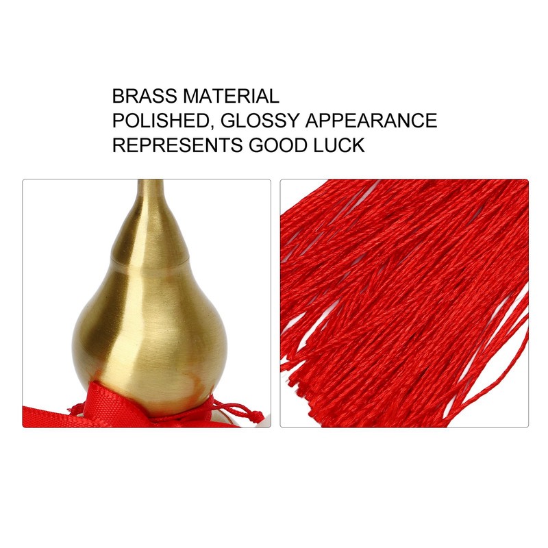 Feng Shui Wu Lou Red Lucky Tassel 10cm High Rope