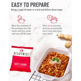 ReadyWise - Variety Pack Bucket, 104 Servings, Emergency, MRE Meal & Drink Supply, Premade, Freeze Dried Survival Food, Hiking, Adventure&Camping Essentials, Individually Packaged, 25 Year Shelf Life