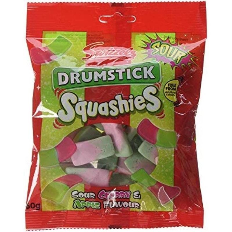 Squashie DrumStick Candies Variety Pack - 2 Pack Original Rasberry