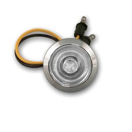 RoadWorks | Amber Bullseye Light with Clear Lens | 08240C