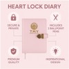 TMY Pink Heart Lock Diary Set – 288 Pages, 22×15×2.5