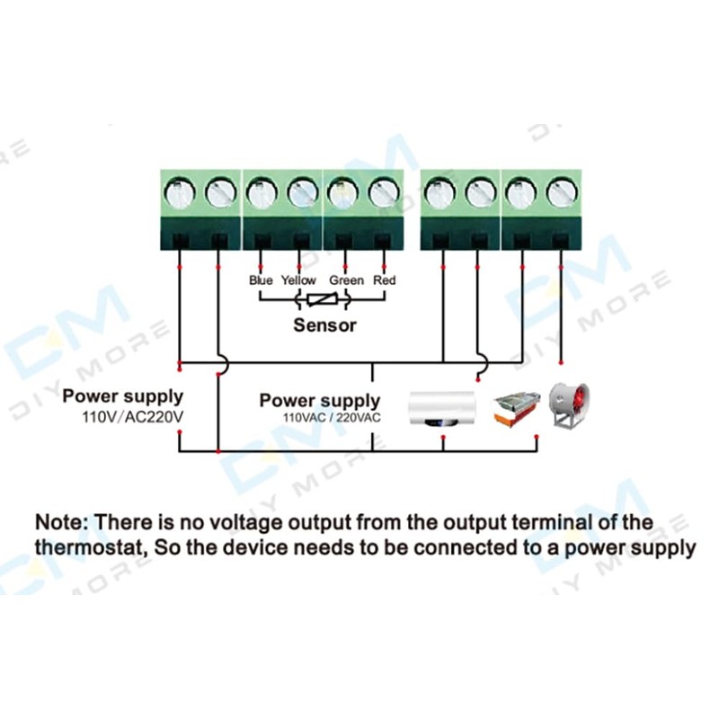 diymore Digital Temperature Controller Humidity Controller SHT2000 AC 110V-230V Humidity