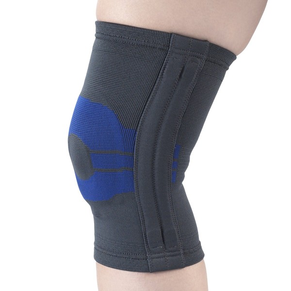 OTC Knee Brace, Compression Recovery, Gel Insert, Flexible Side Stays, Medium